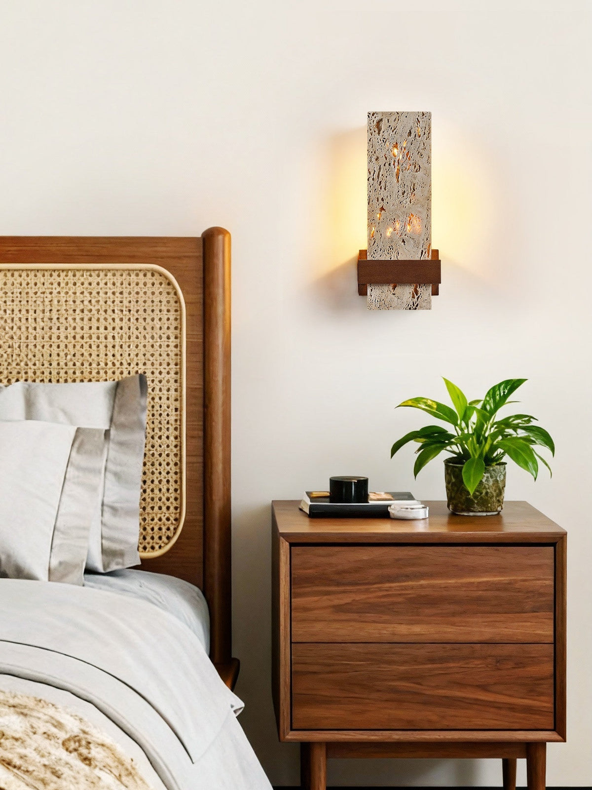 Brann terra travertino lampada da parete