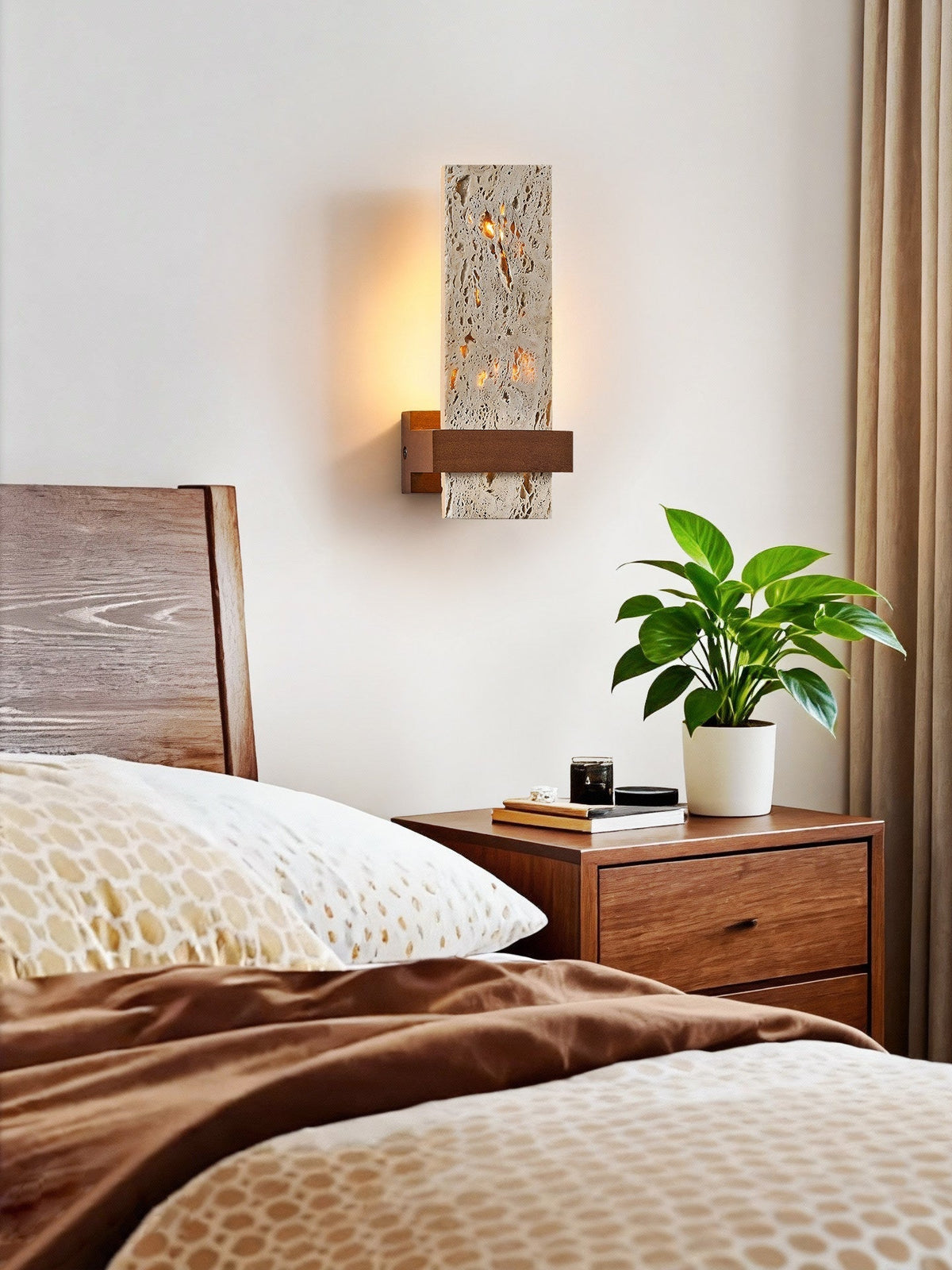 Brann terra travertino lampada da parete
