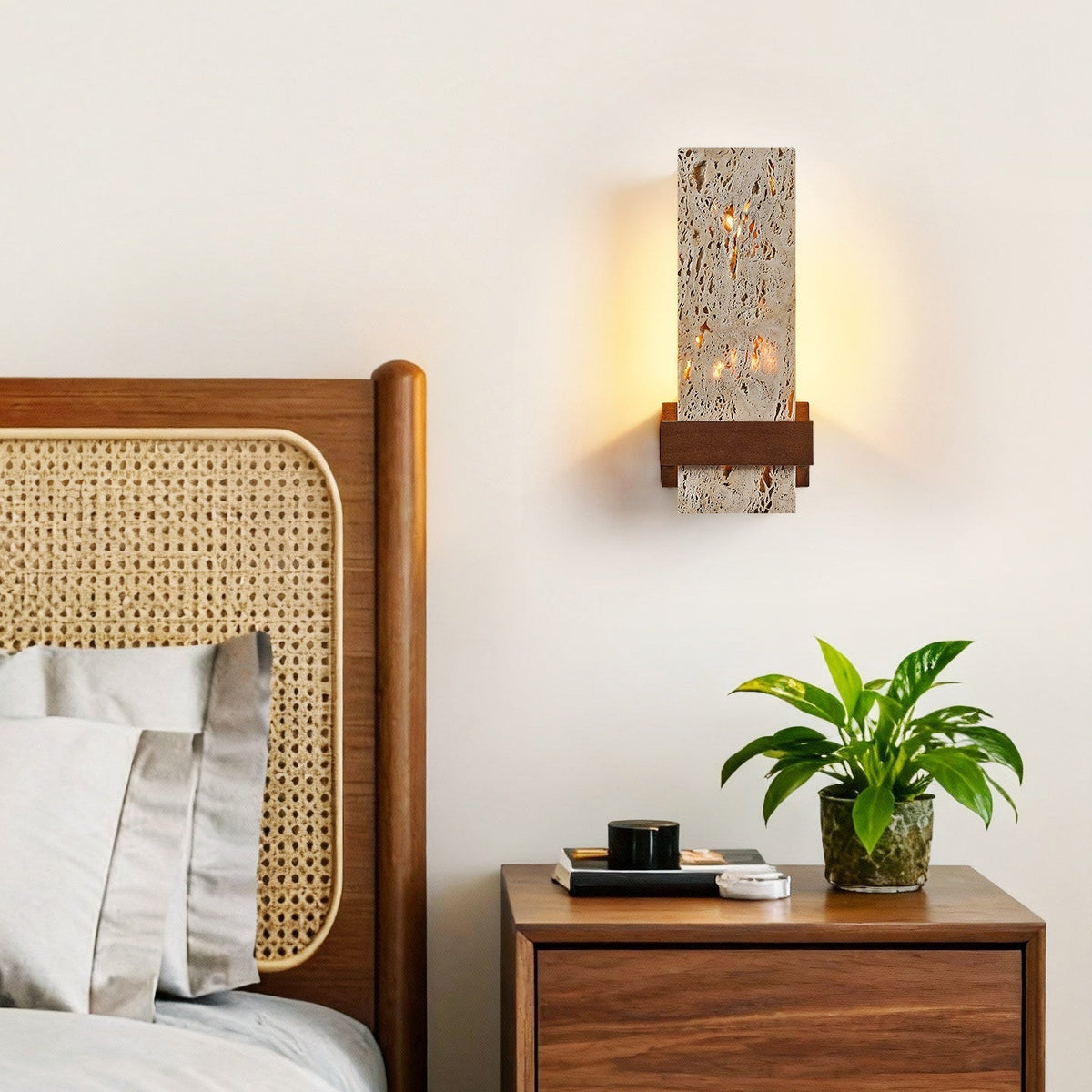 Brann terra travertino lampada da parete
