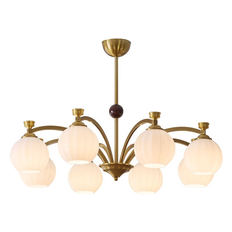 Usilia lampadario Eleganza vintage vetro legno