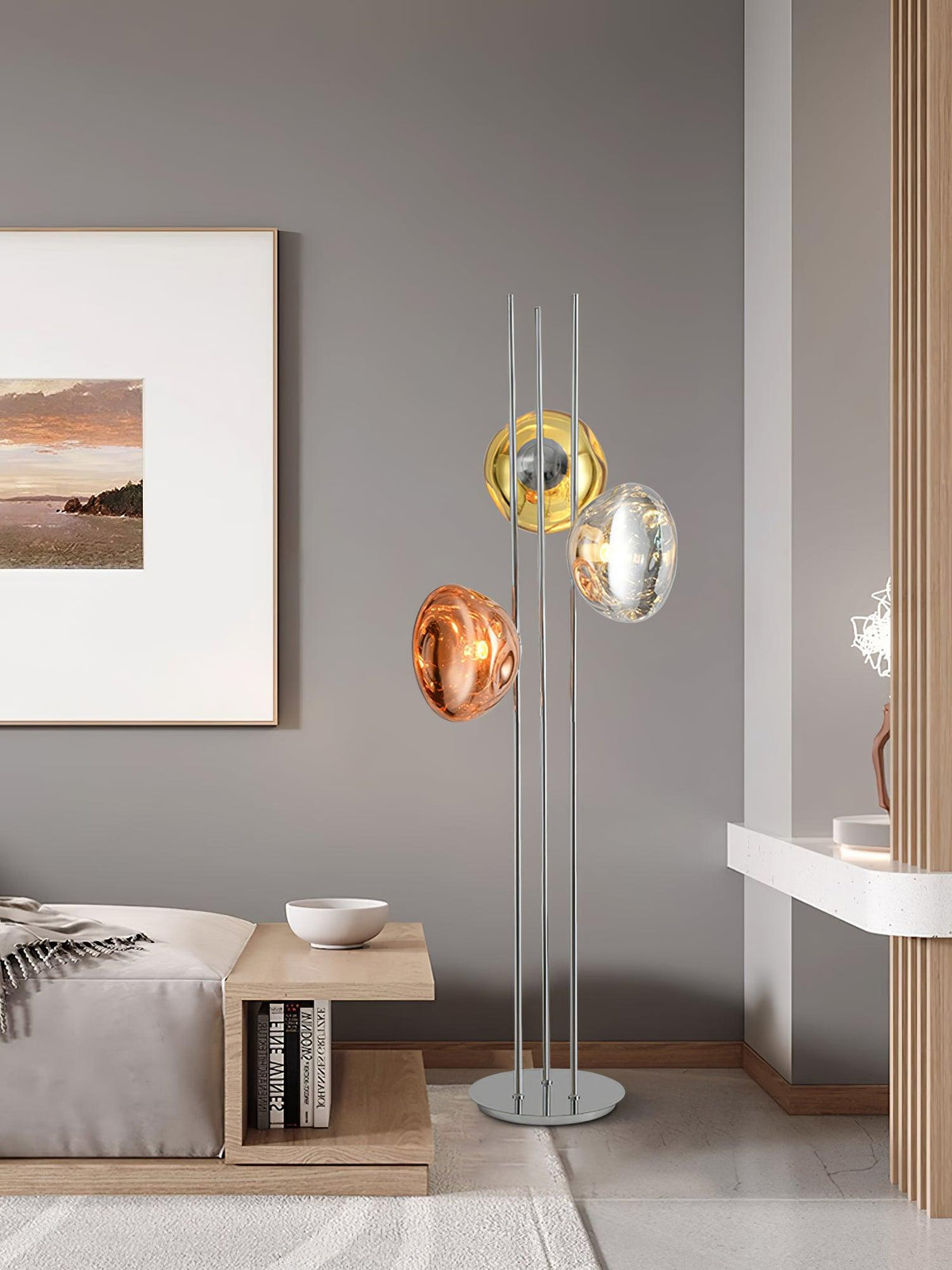 Gevara lampada da terra contemporanea
