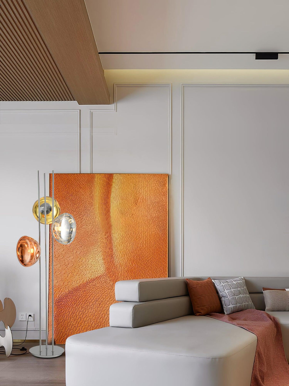 Gevara lampada da terra contemporanea