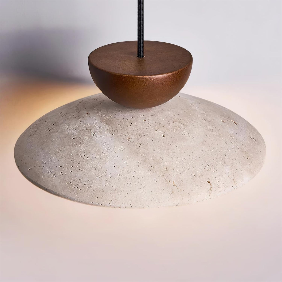 Ritta Lampade a Sospensione Moderne in Travertino Naturale