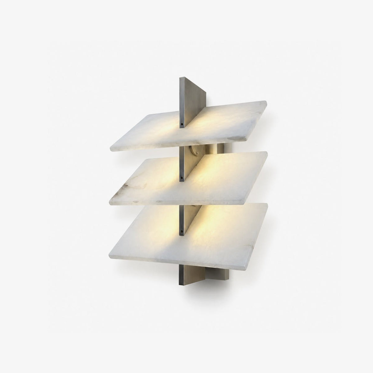 Tiered alabastro lampada da parete