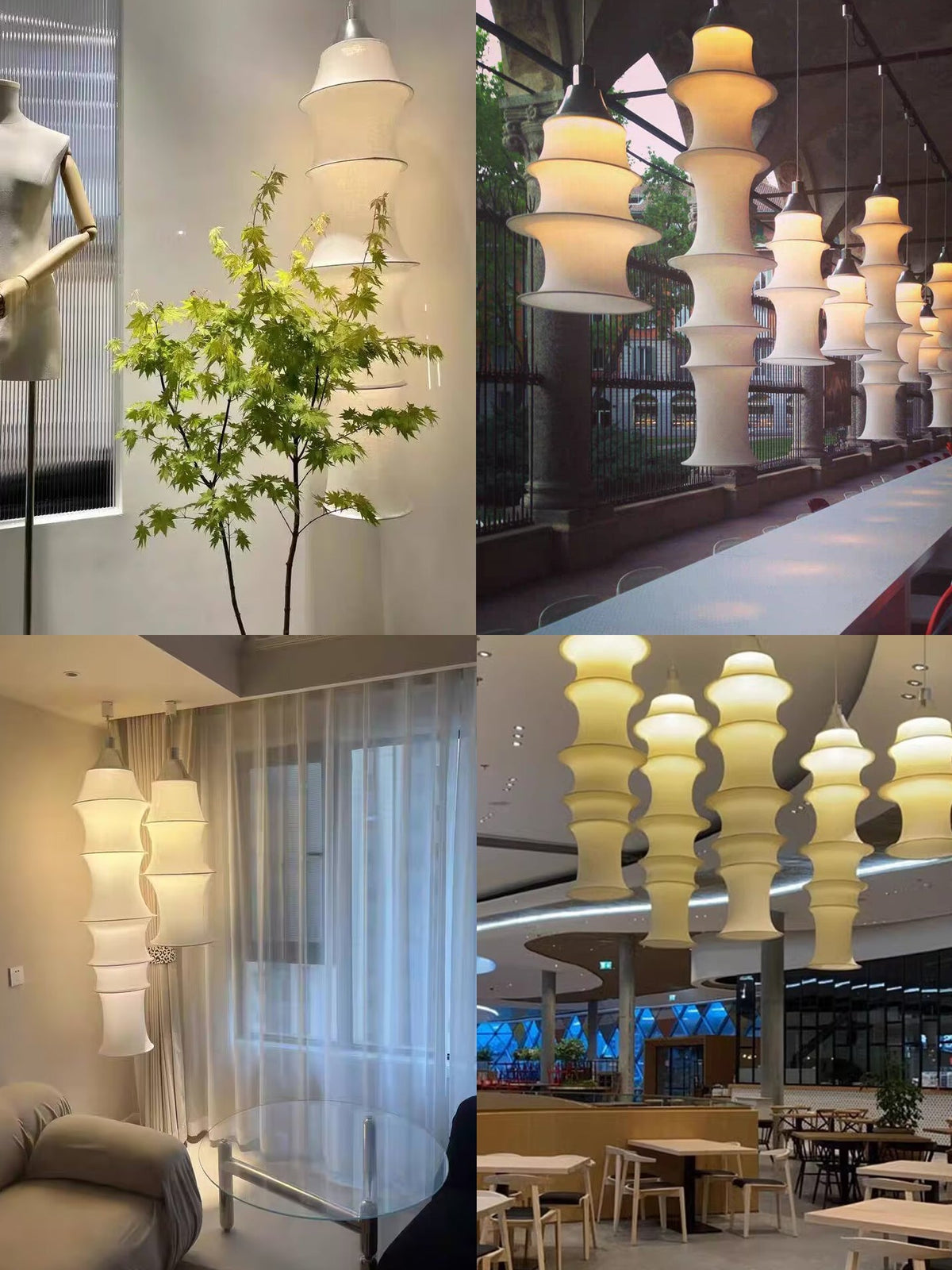 Columnis lampada a sospensione a colonna stratificata