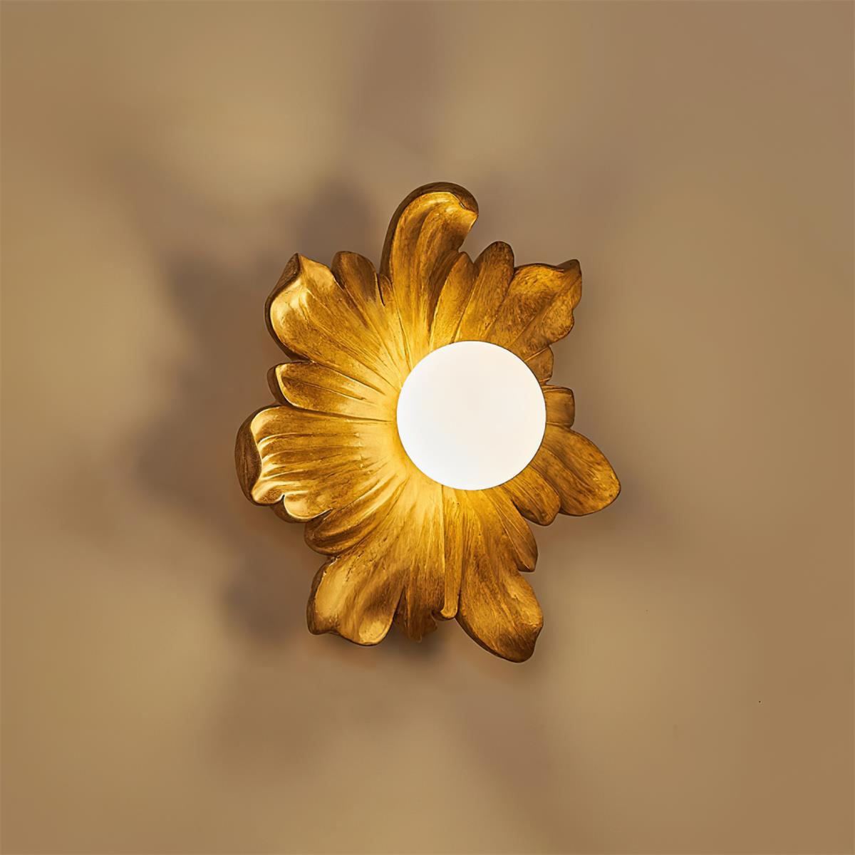 Tina lampada da parete a fiore