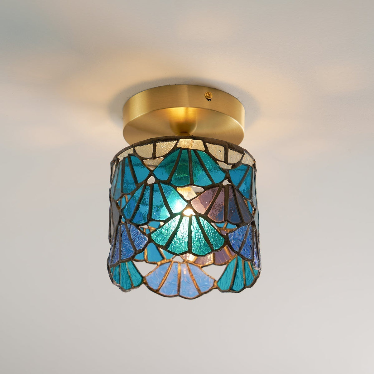 Tiffany Lampada da Soffitto a Montaggio Incassato in Vetro Speciale