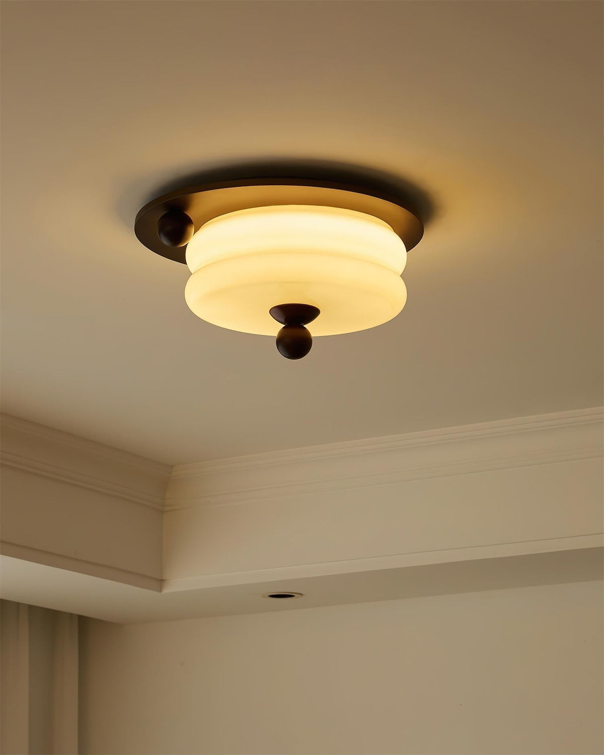 Rinoria lampada da soffitto in legno noce