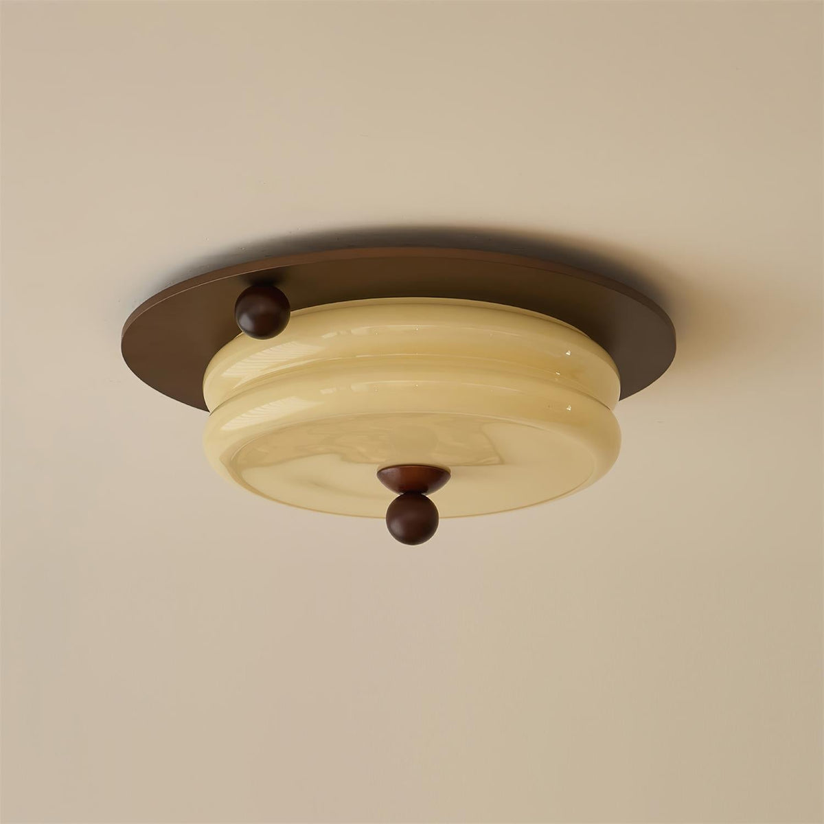 Rinoria lampada da soffitto in legno noce