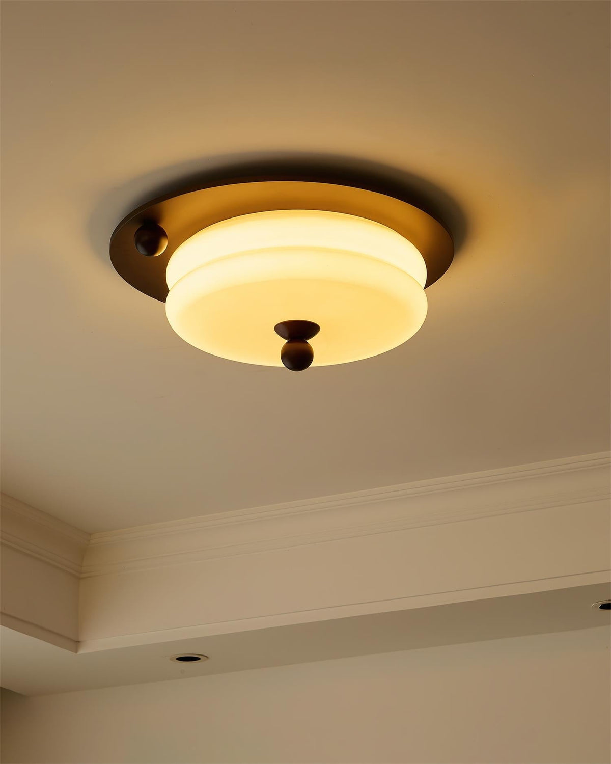 Rinoria lampada da soffitto in legno noce
