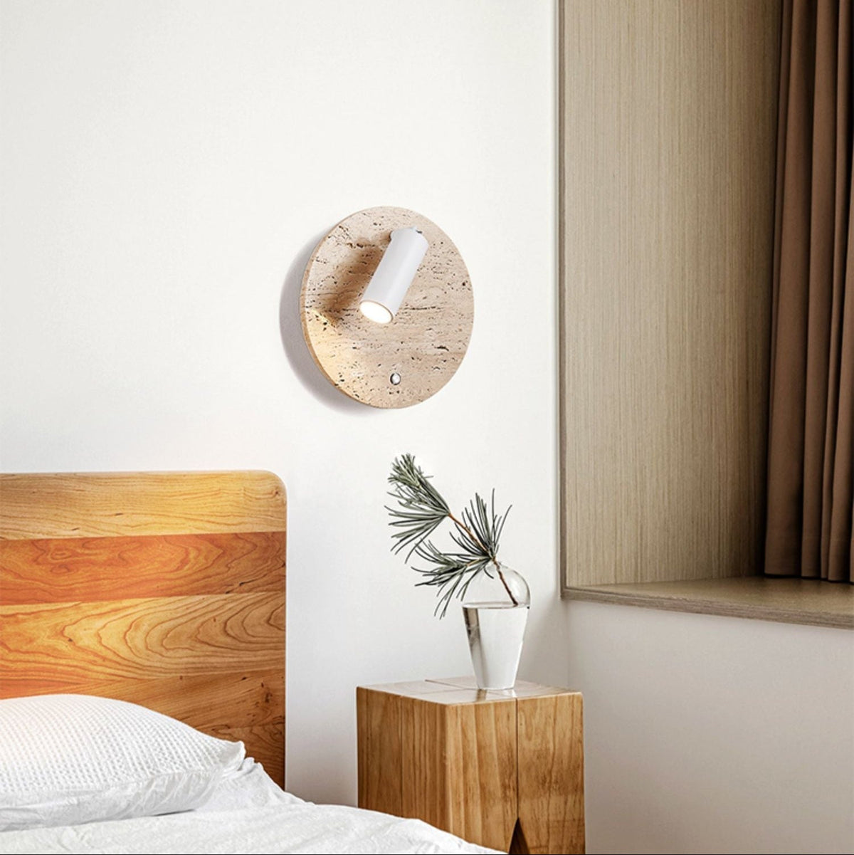 Selan applique travertino Axis Directional Sconce