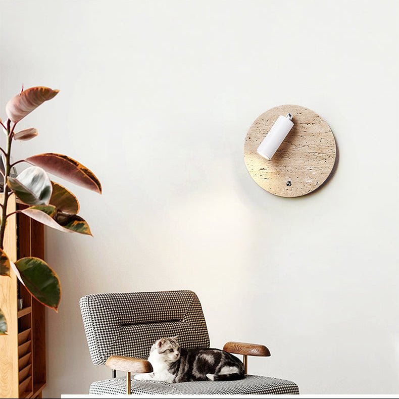 Selan applique travertino Axis Directional Sconce