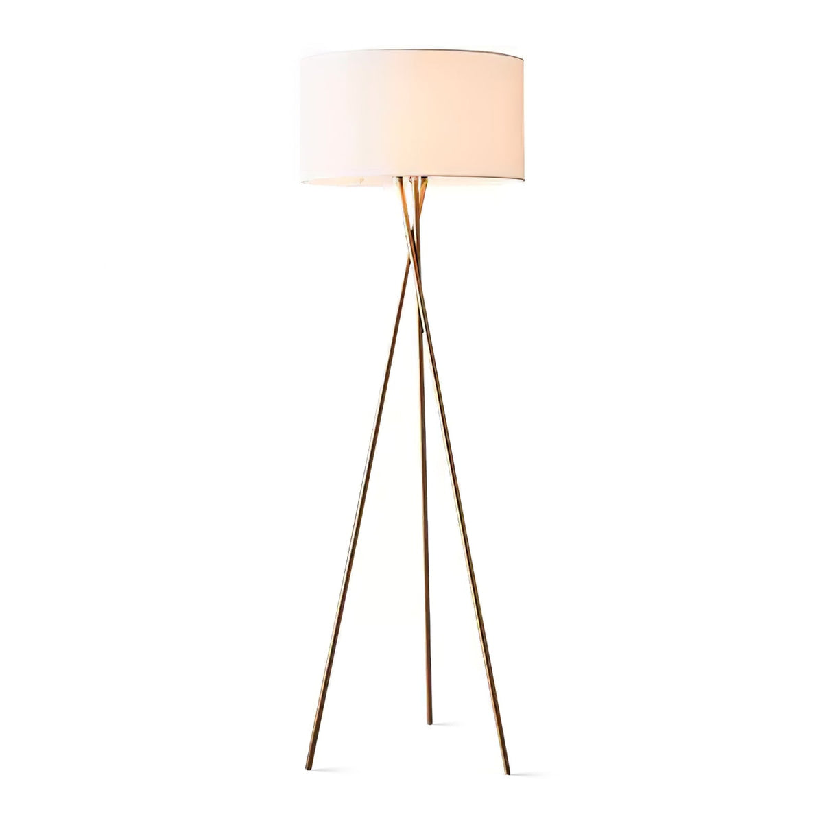 Zander lampada da terra minimalista in tessuto
