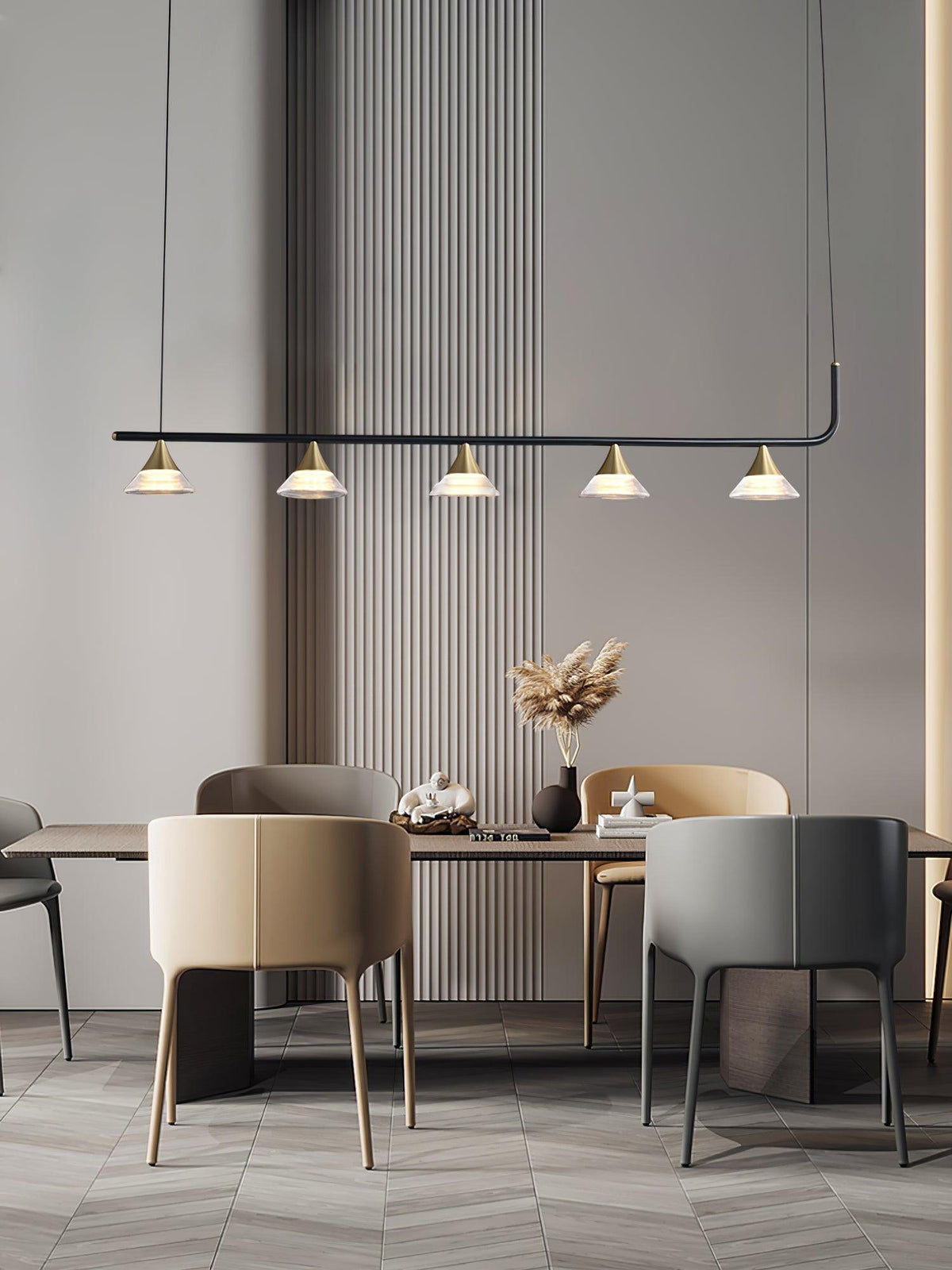 Auranielle lampada a sospensione di metà secolo moderno in ottone