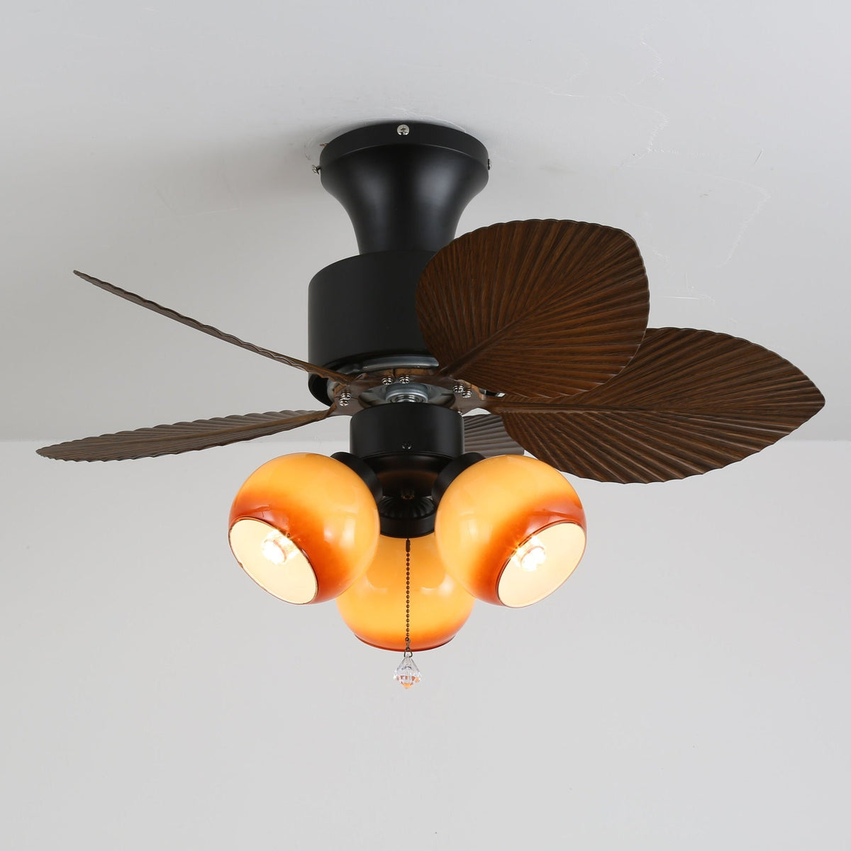 Marvella ventilatore da soffitto con luce in legno vintage