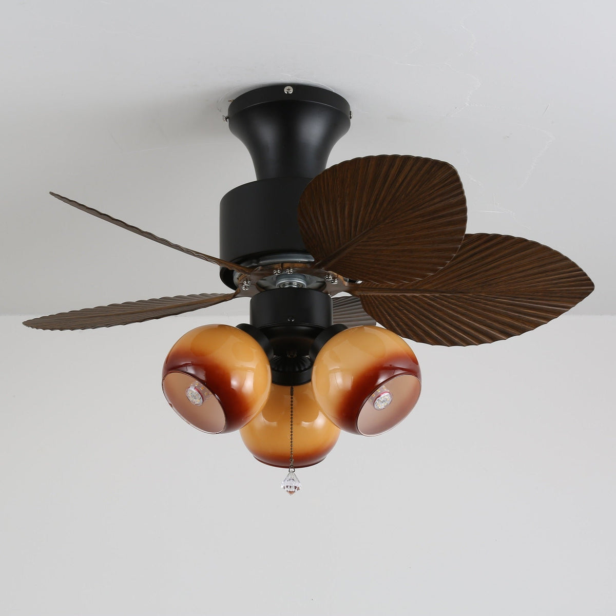 Marvella ventilatore da soffitto con luce in legno vintage