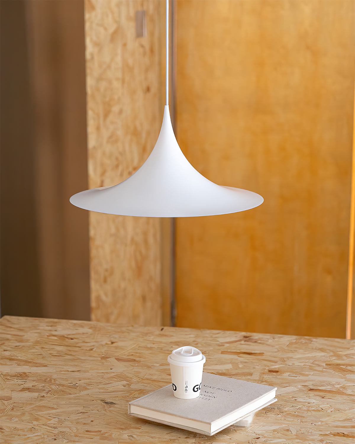Viro lampada a sospensione Collo Sottile e Diffusore Ampio per sala da pranzo contemporanea