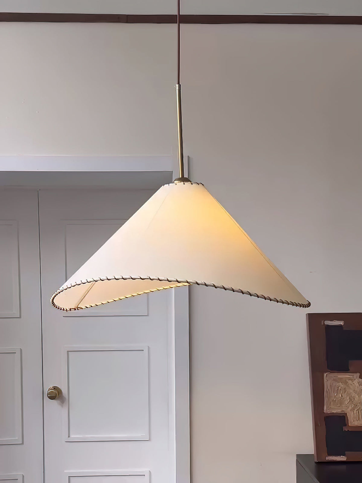 Aursoreth lampada a sospensione con Paralume in tessuto Twistato Nordico