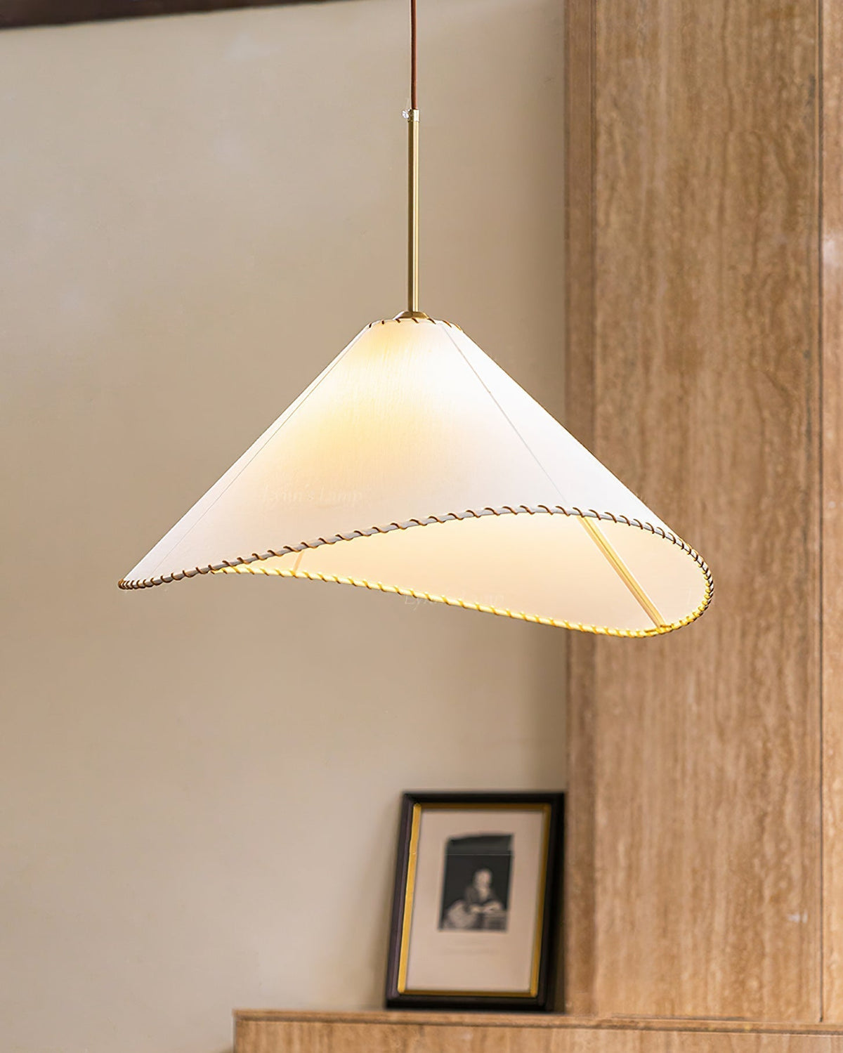 Aursoreth lampada a sospensione con Paralume in tessuto Twistato Nordico