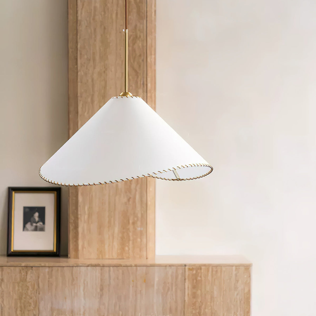 Aursoreth lampada a sospensione con Paralume in tessuto Twistato Nordico