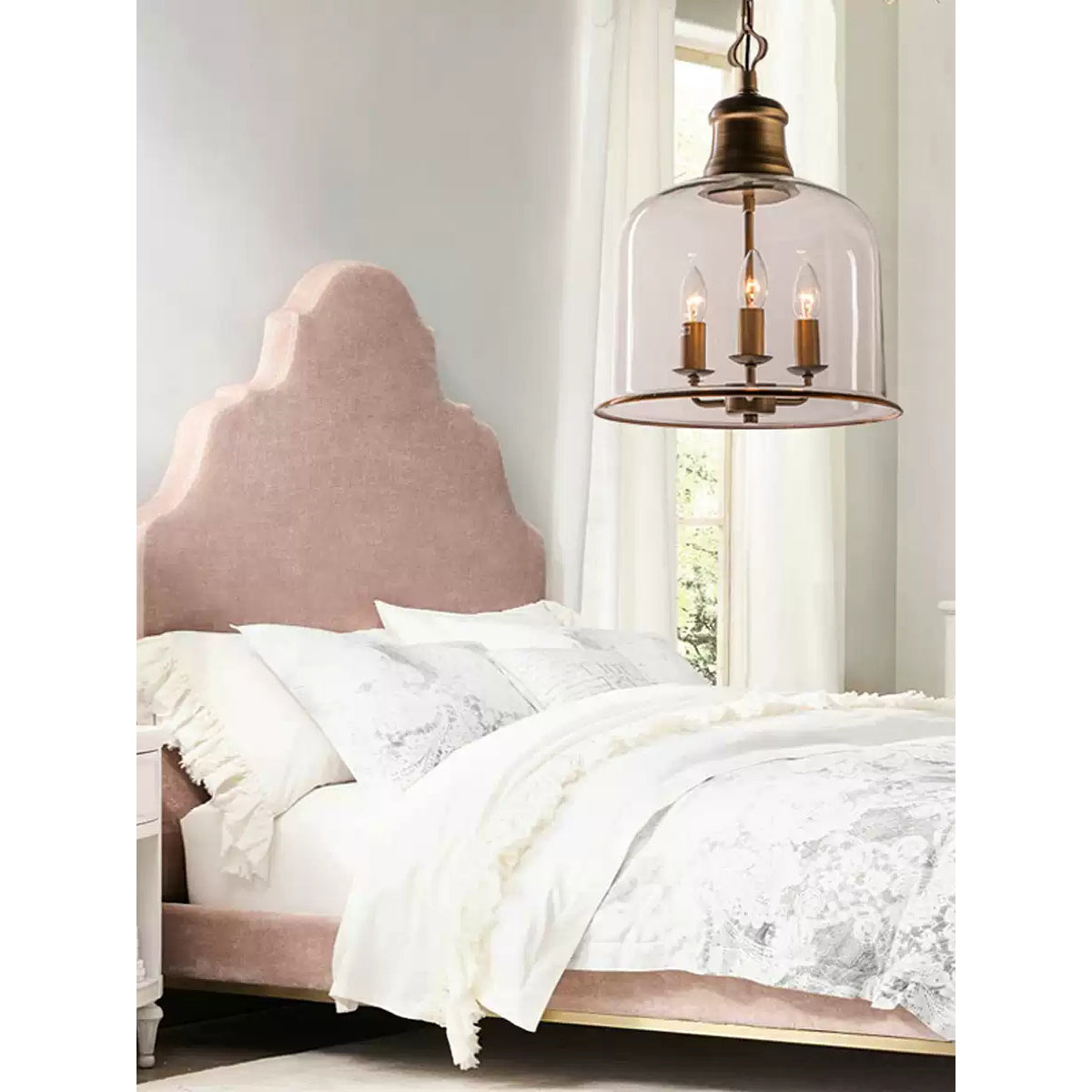 Celaniella Eleganza vintage lampada a sospensione in vetro
