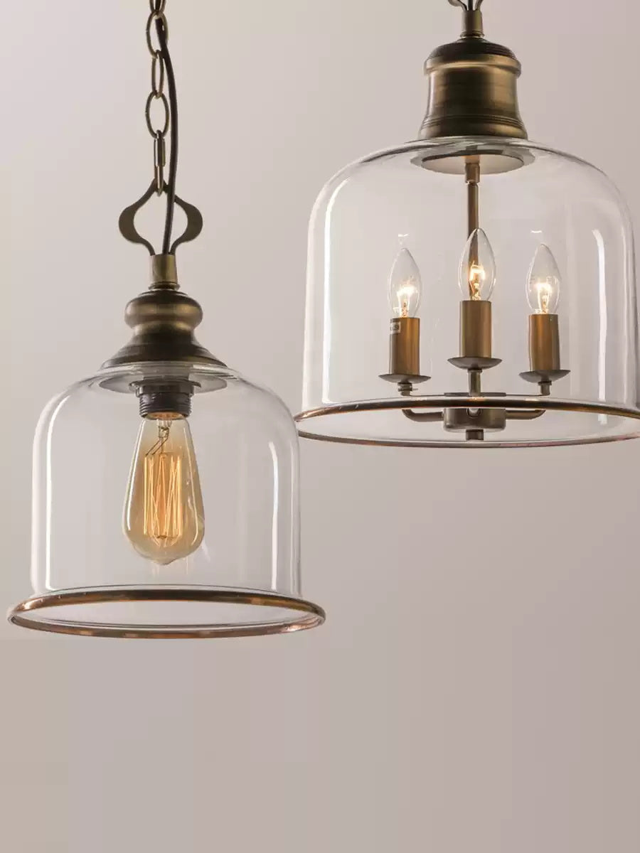 Celaniella Eleganza vintage lampada a sospensione in vetro