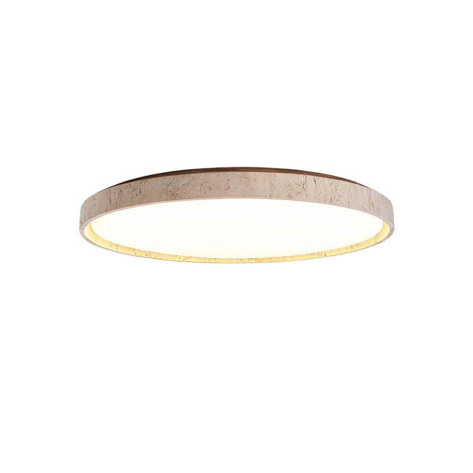 Symiror Lampada a Soffitto Plafoniera Travertino Minimalista Rotonda - Relic Pieces