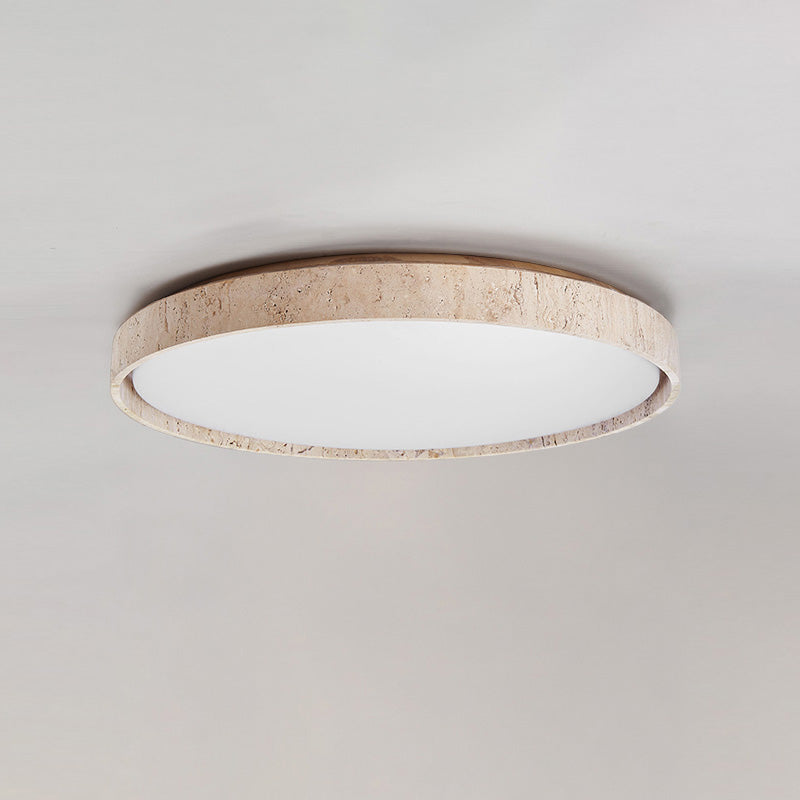 Symiror Lampada a Soffitto Plafoniera Travertino Minimalista Rotonda - Relic Pieces