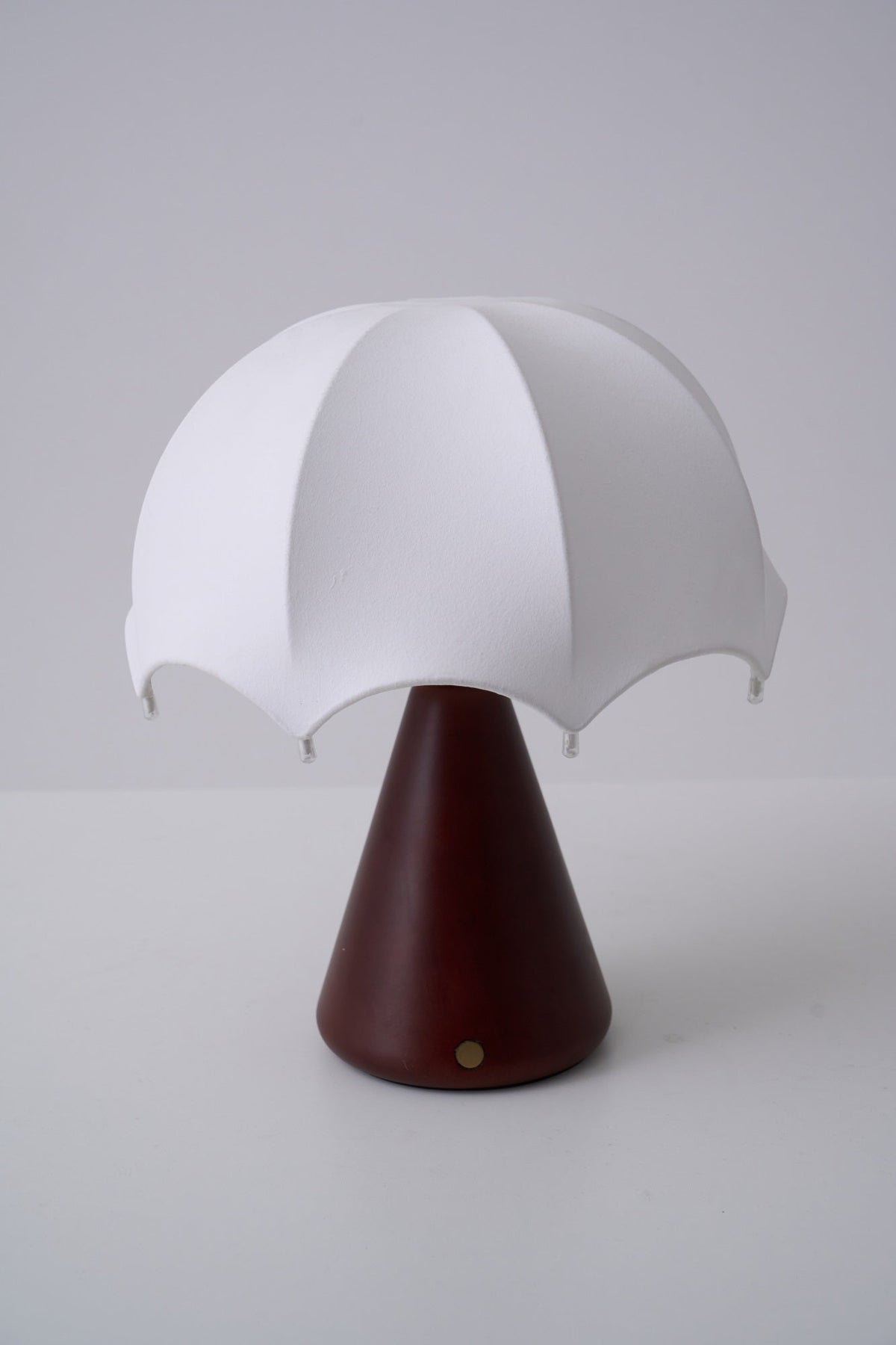 Parasol lampada da tavolo in legno