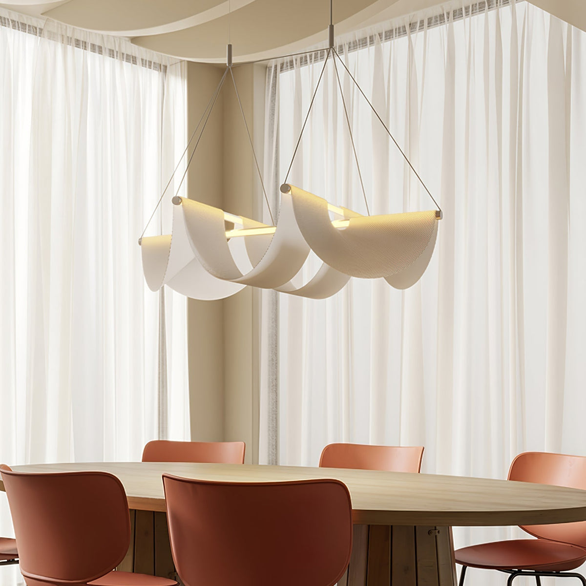 Avenuelle lampada a sospensione Postmoderna di lusso a Nastro