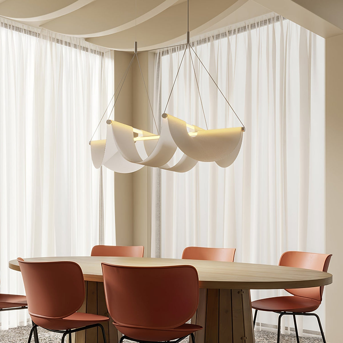 Avenuelle lampada a sospensione Postmoderna di lusso a Nastro