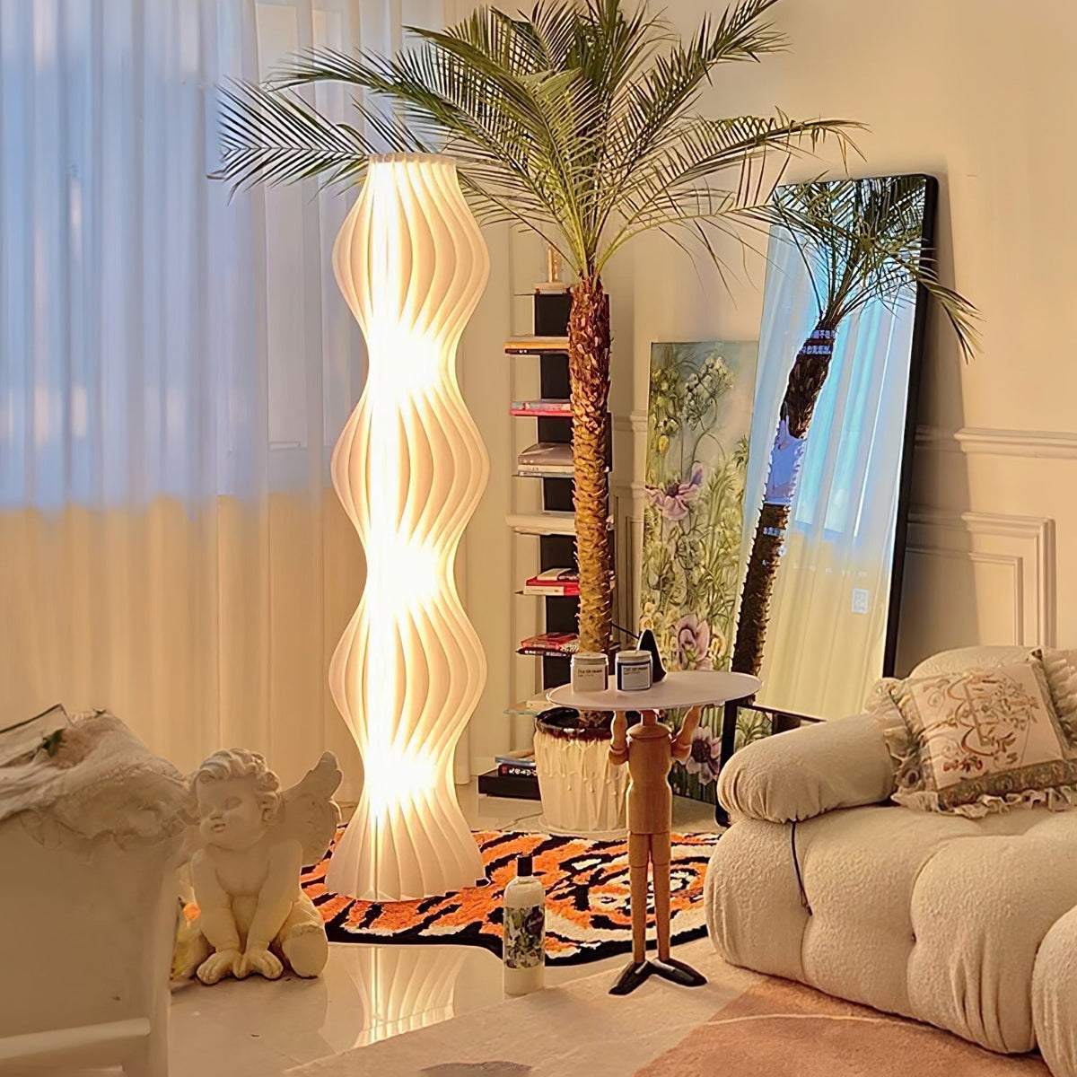 Dotha lampada da terra contemporanea