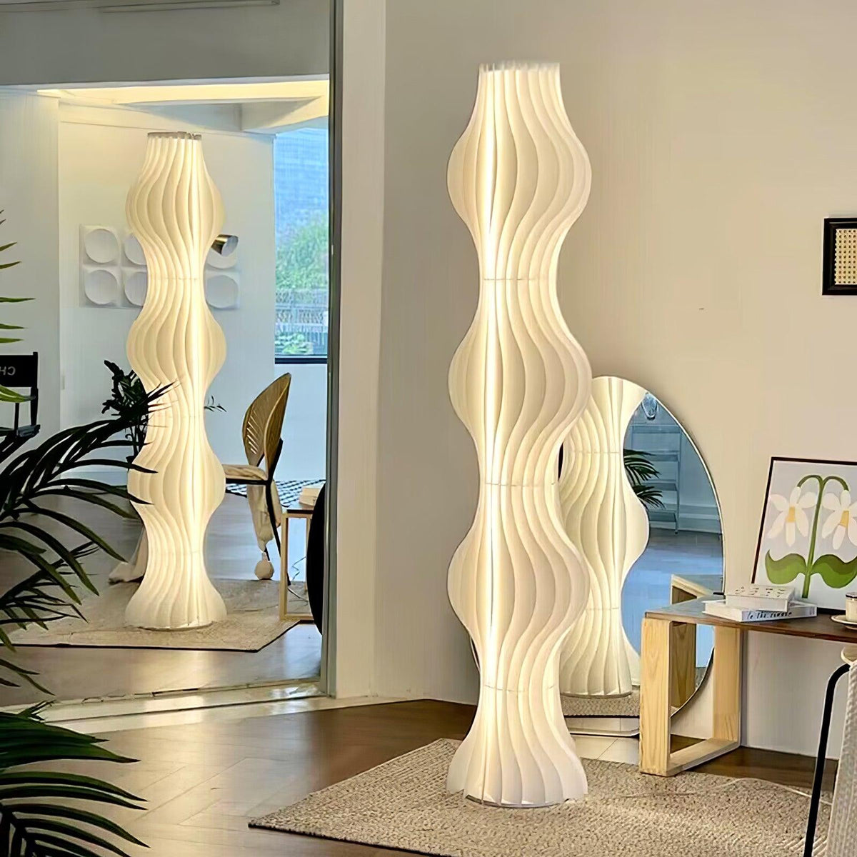 Dotha lampada da terra contemporanea
