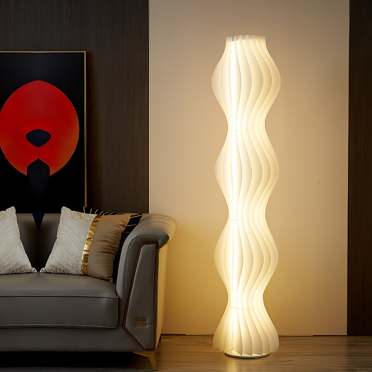 Dotha lampada da terra contemporanea