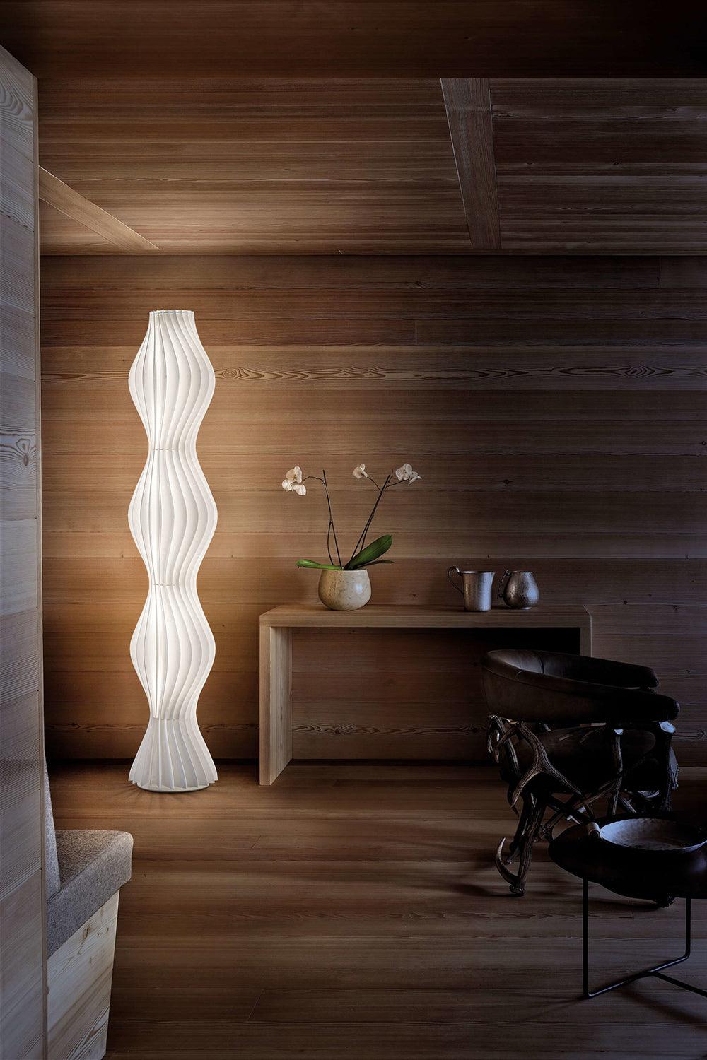 Dotha lampada da terra contemporanea