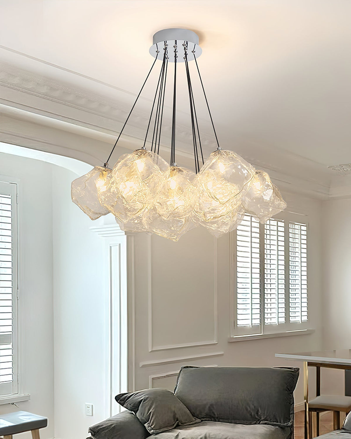 Velarian lampadario Ice Sparkling