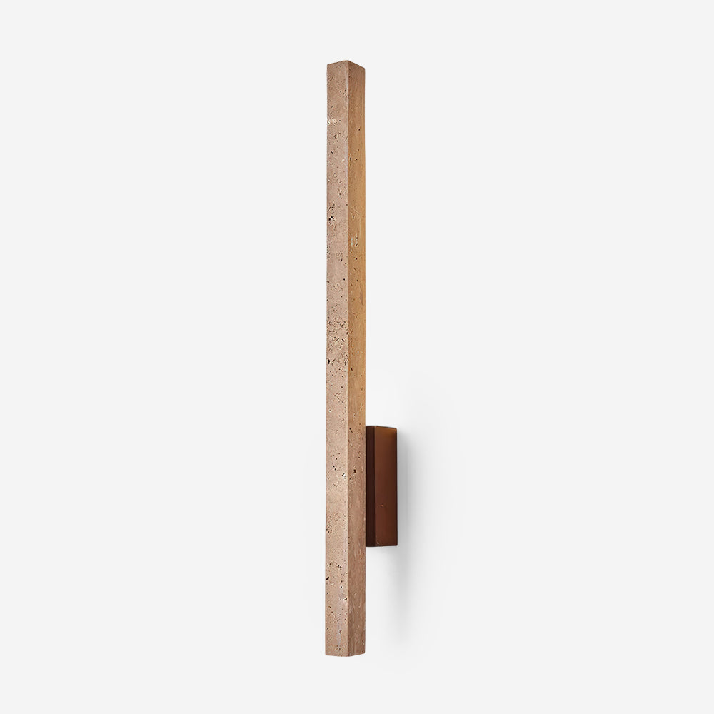 Corvella lampada da parete Slim lineare in travertino minimalista