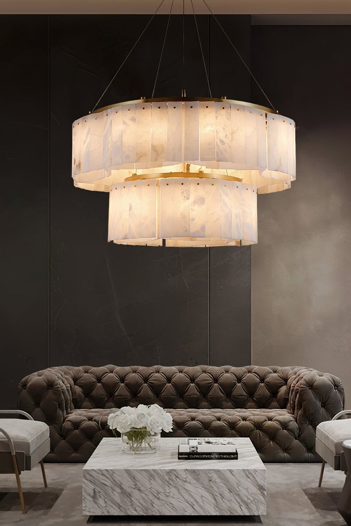 Ilveliel Lux Lampadario a Sospensione in Alabastro - Relic Pieces