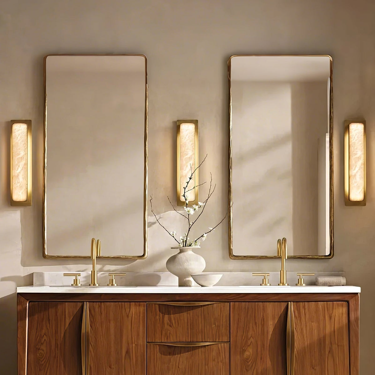 Karix Linear alabastro lampada da parete