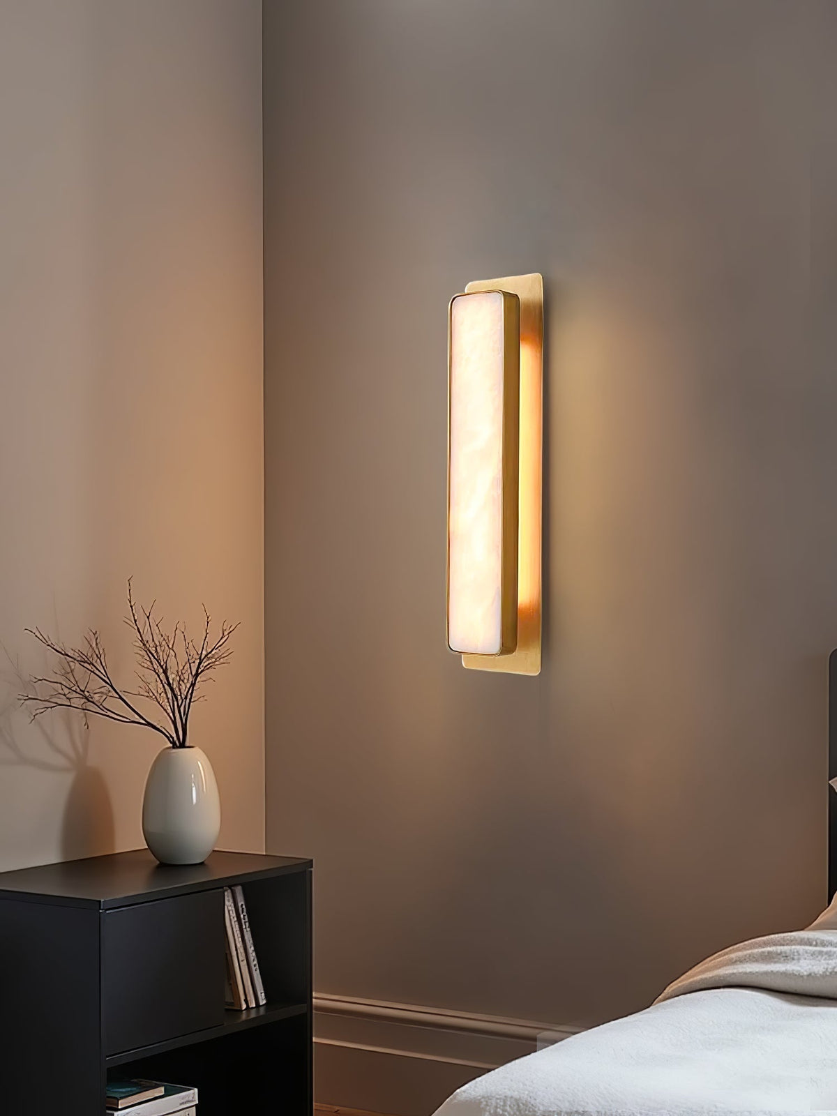Karix Linear alabastro lampada da parete