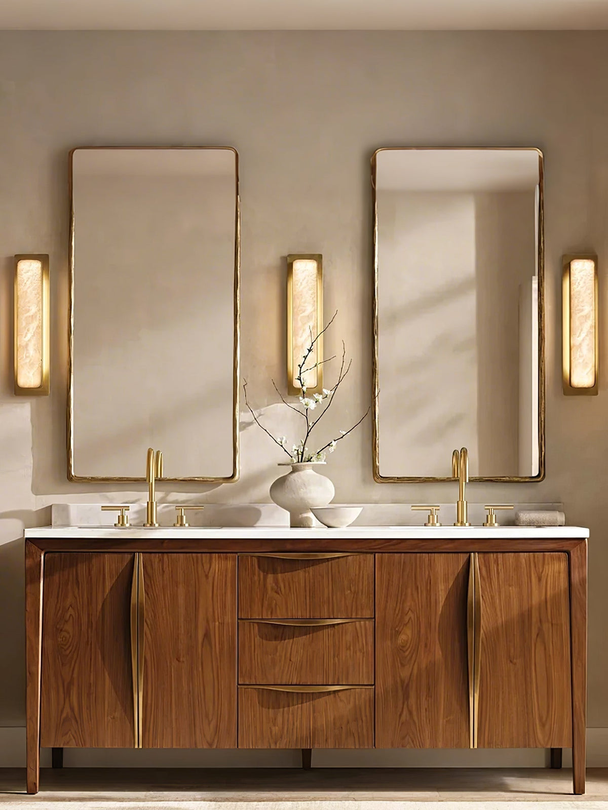 Karix Linear alabastro lampada da parete