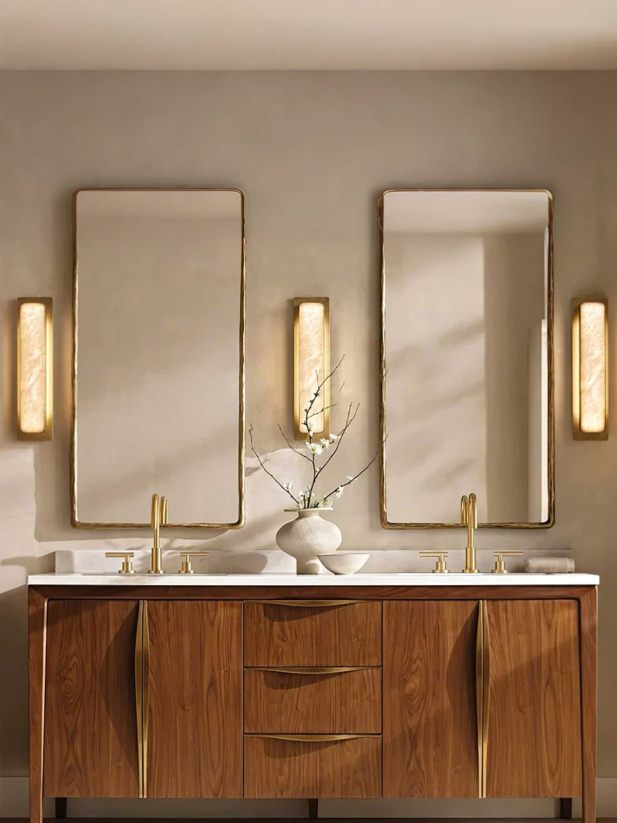 Karix Linear alabastro lampada da parete