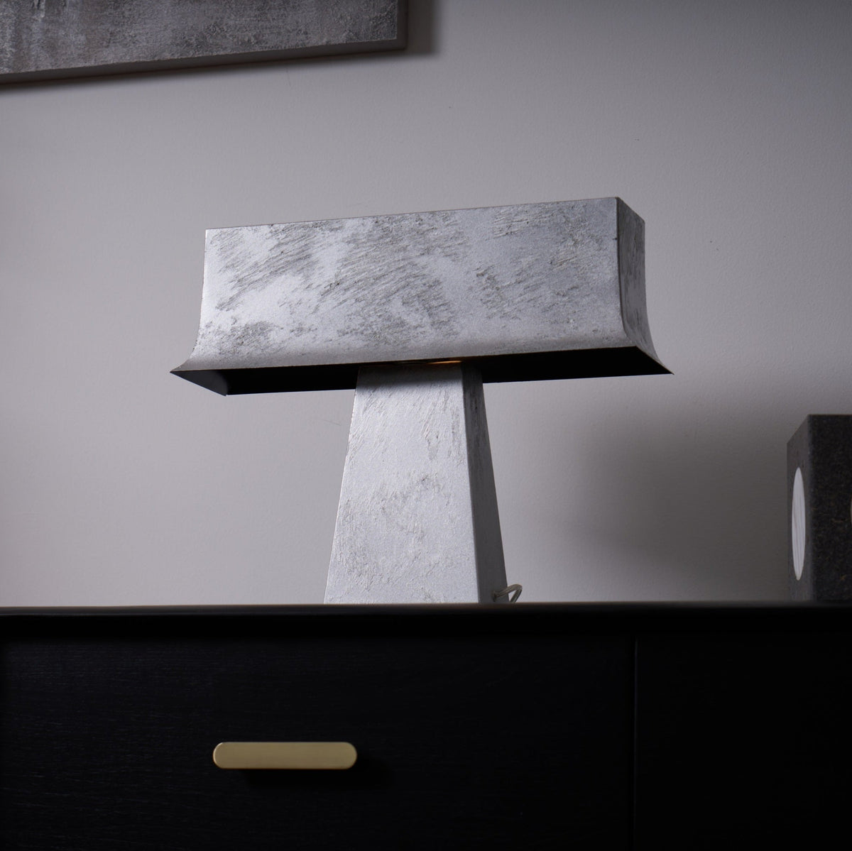 Slate lampada da tavolo minimalista in Acciaio Antico