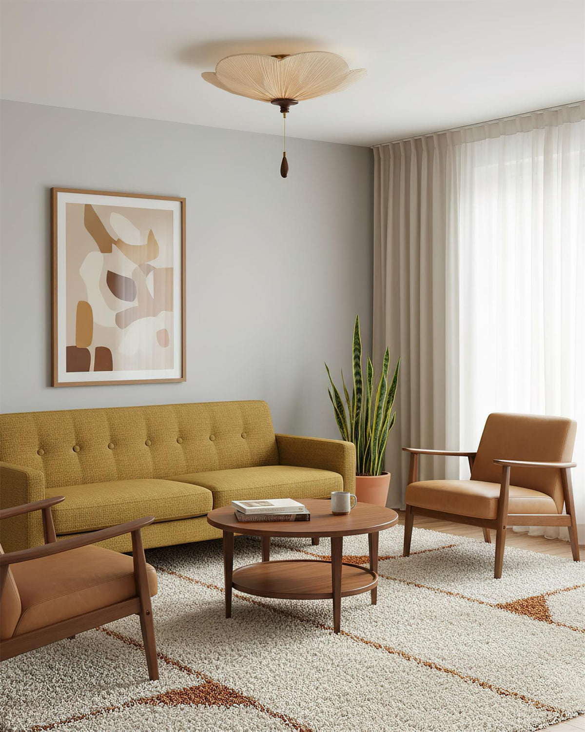 Rivivise lampada da soffitto a foglia