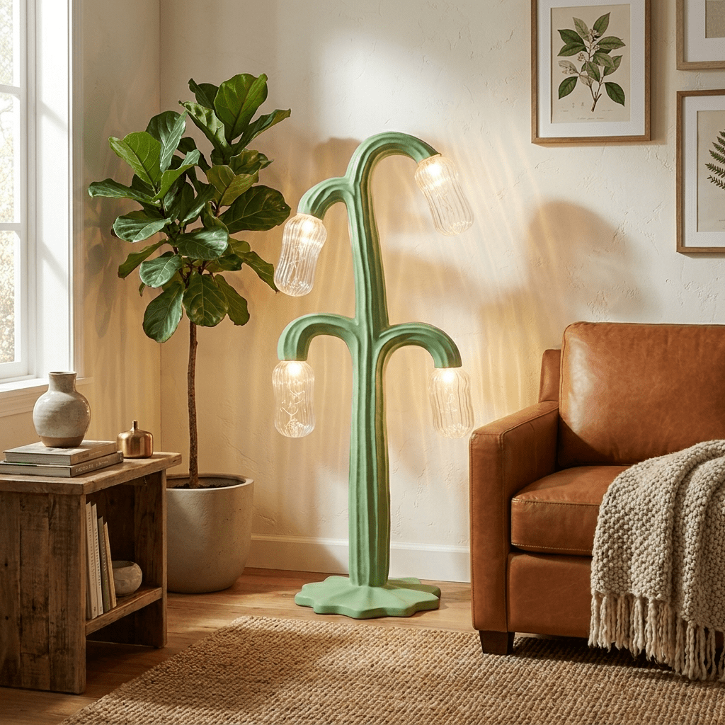 Verdant Bloom lampada da terra