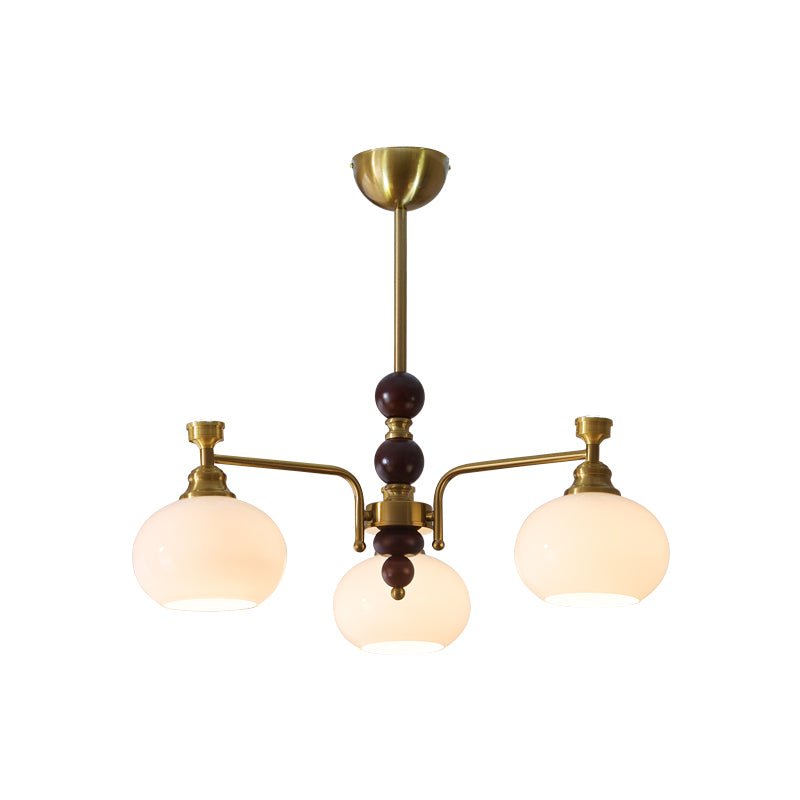 Aursolos lampadario Eleganza Tradizionale legno vetro