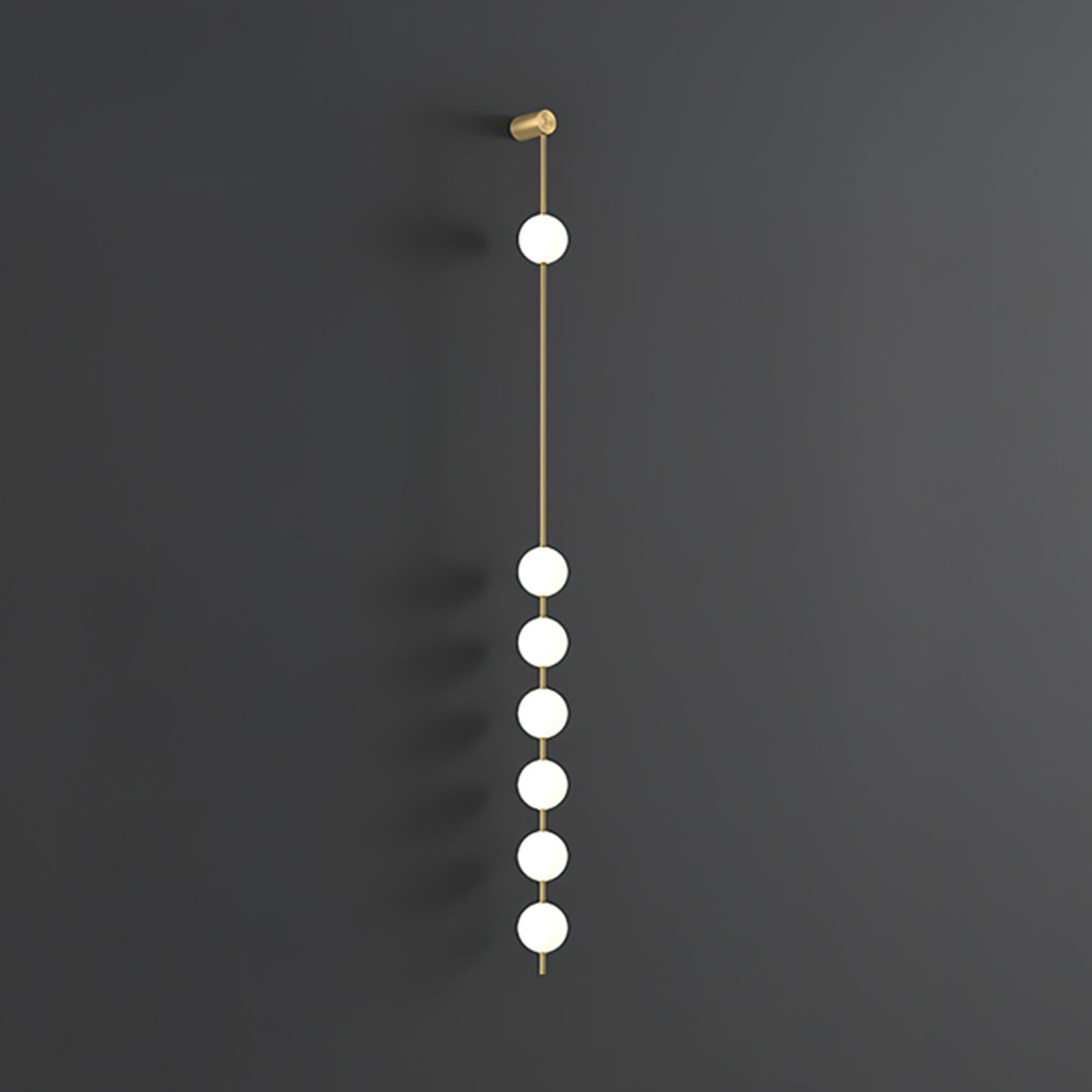 Soloiella lampada da parete Verticali Sferiche ottone a globo