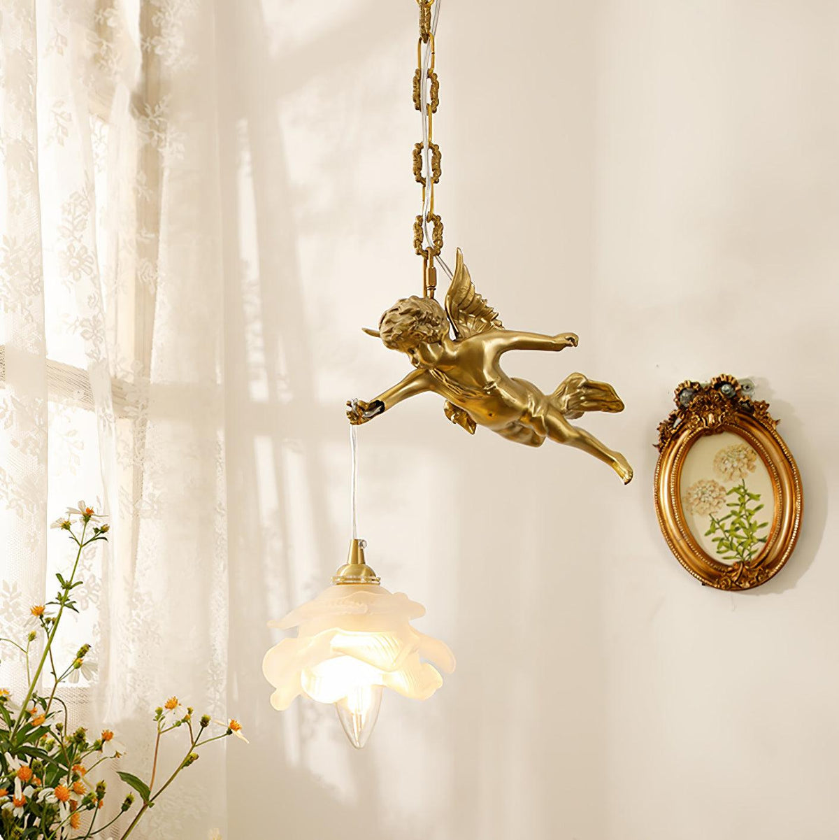 Solene lampada a sospensione in ottone Luxury