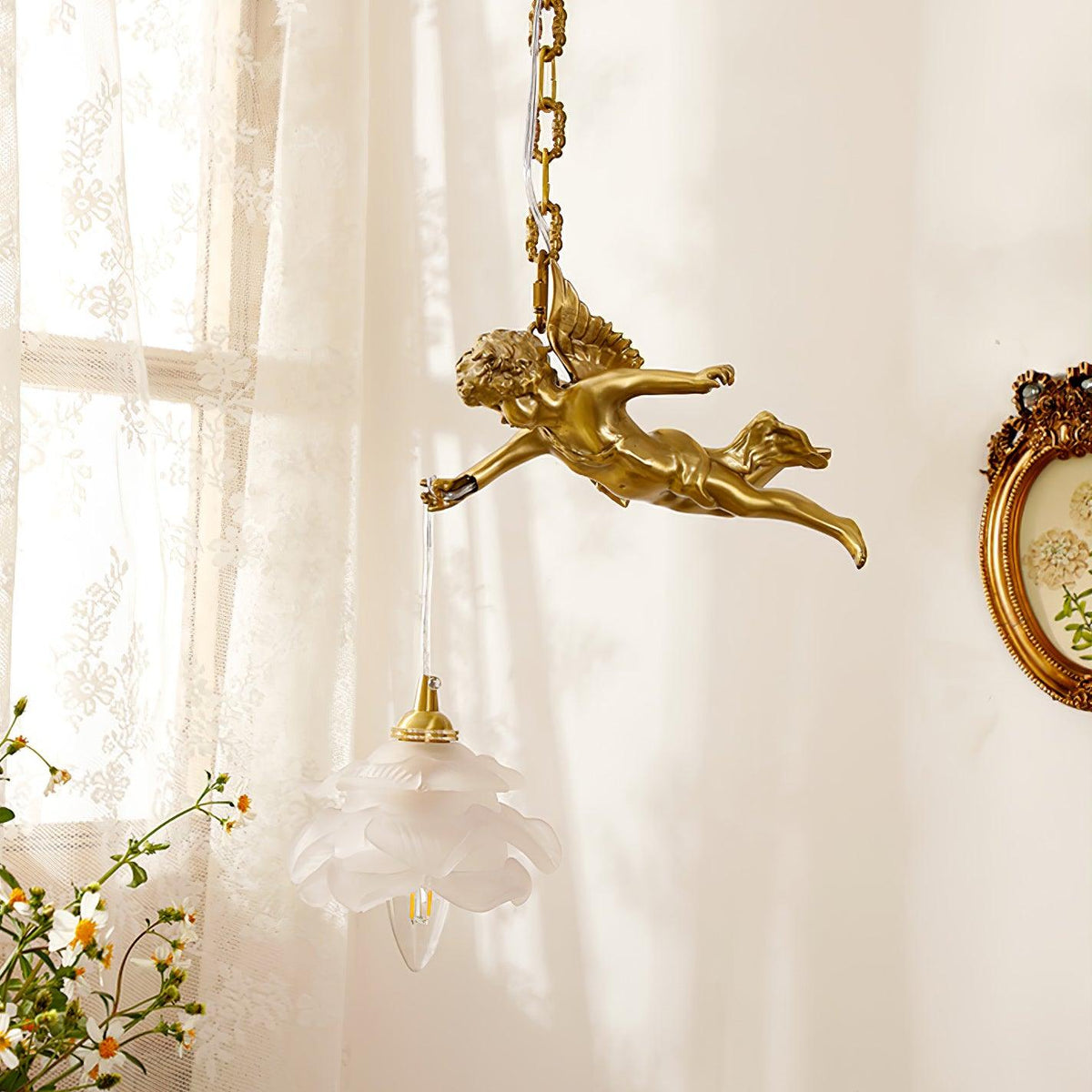 Solene lampada a sospensione in ottone Luxury