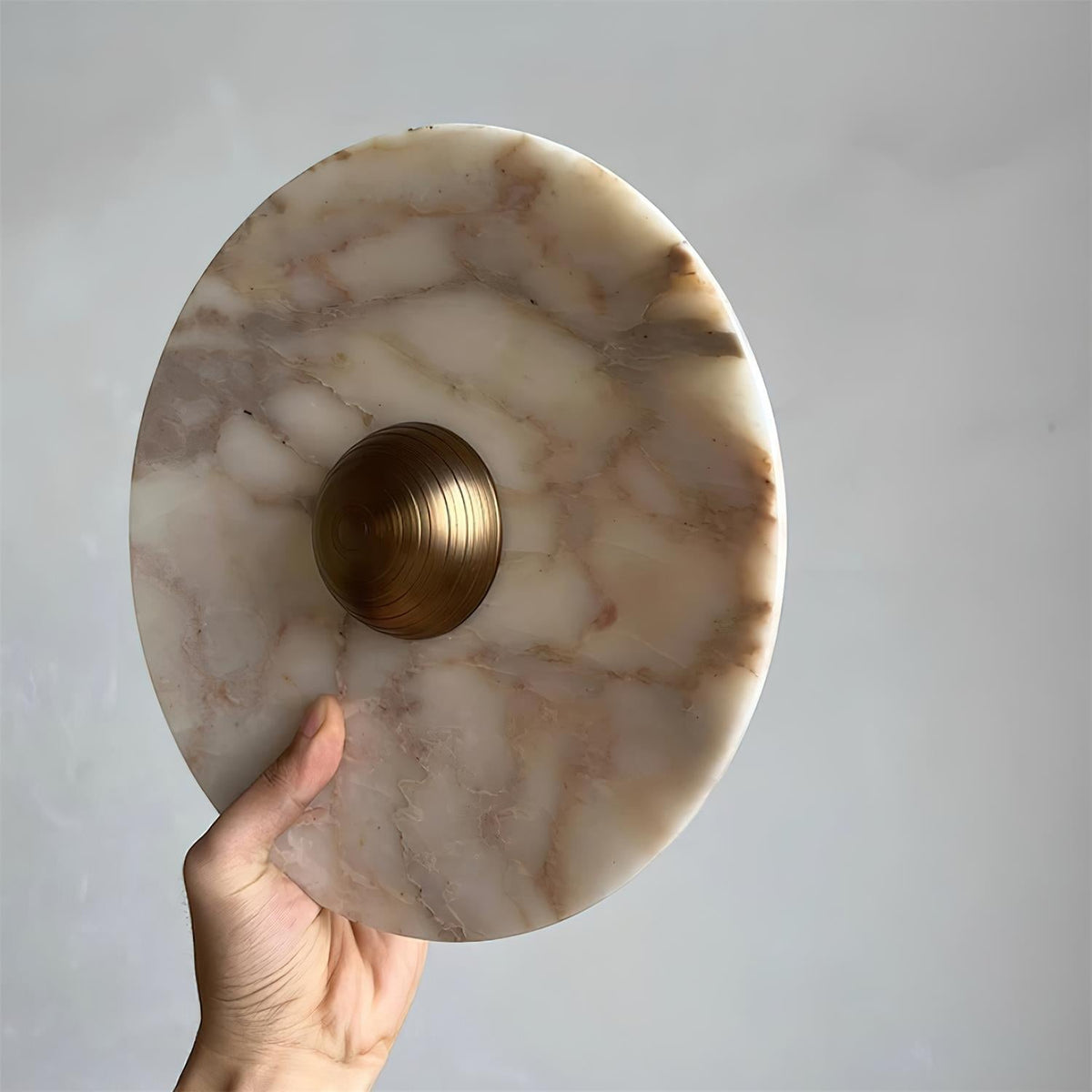 Lampada da parete in marmo disco LED moderna con luce a più colori
